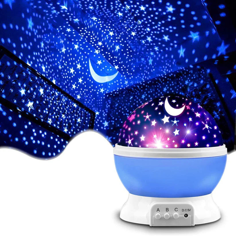 Star & Moon Night Projector With RGB Lights.