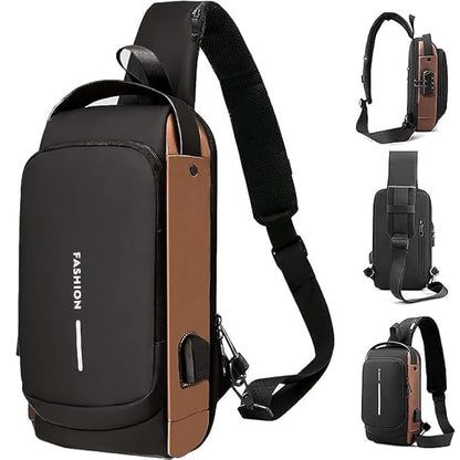 Anti-theft sling bag with a USB charging port