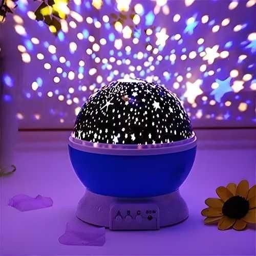 Star & Moon Night Projector With RGB Lights.